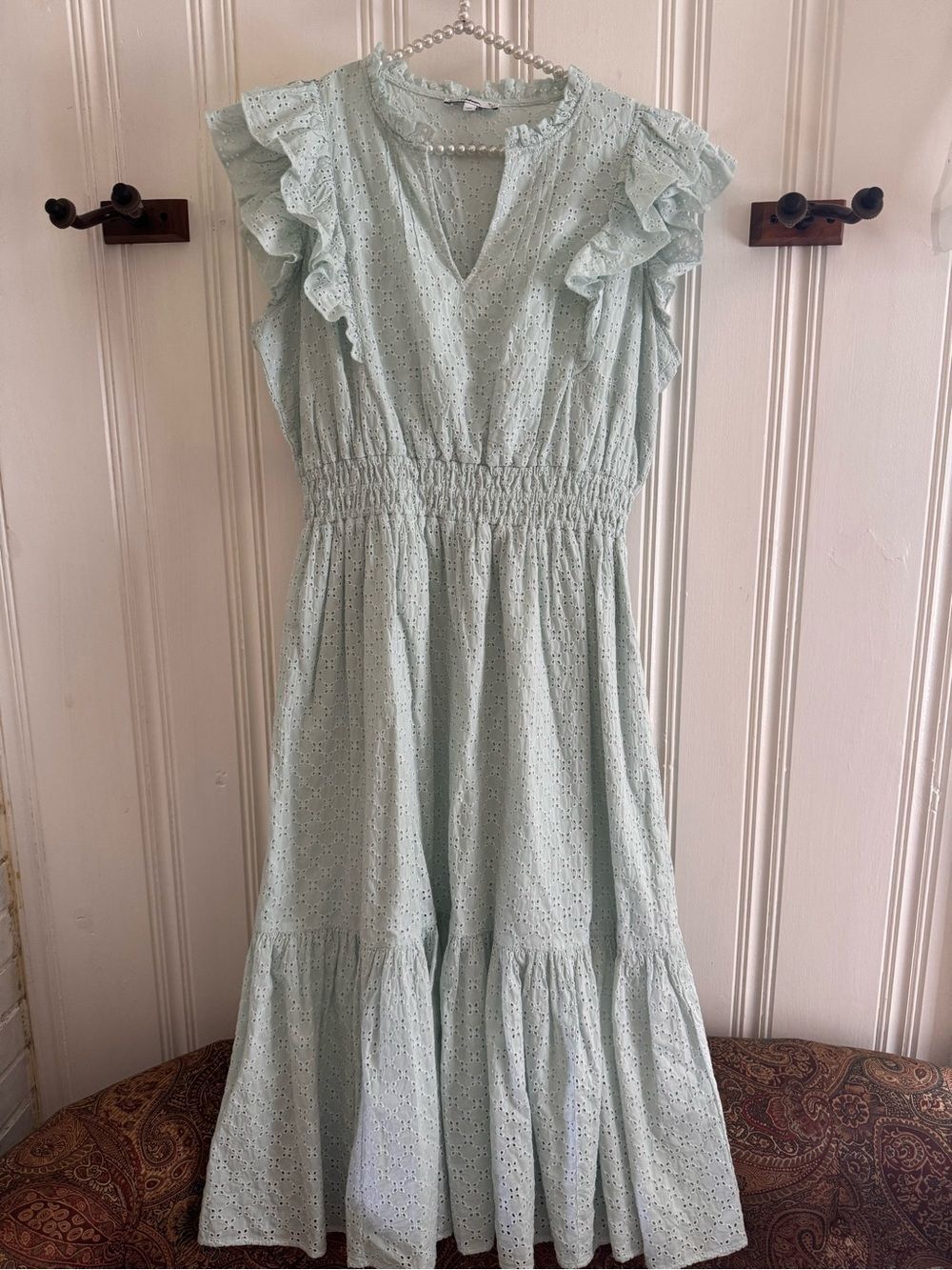 Sam Edelman Mint Eyelet Midi Dress